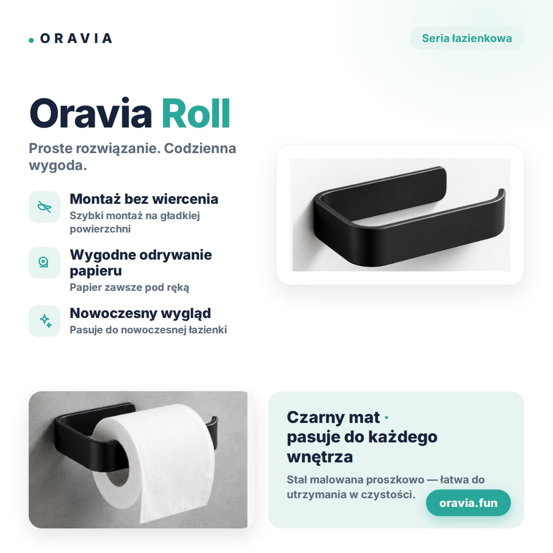 Oravia Roll™ - Uchwyt na rolkę do papieru